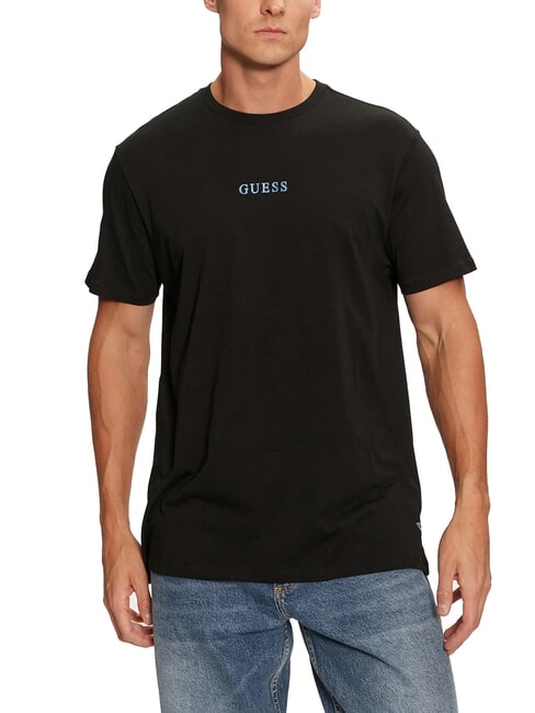 GUESS BASIC T-Shirt mit 4G-Logo-Print jetbla - Herren-T-Shirts