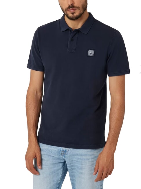 GUESS WASHED  Kurzarm-Poloshirt smartblue - Herren-Polo-Shirts/Herren-Polo-Shirt/Herrenpoloshirt/Herrenpoloshirts