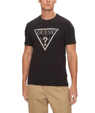 GUESS TRIANGLE T-Shirt mit Maxi-Print jetbla - Herren-T-Shirts - 1