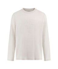 GUESS TRIANGLE Langarmshirt mit Patch - Herrenpullover