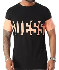 GUESS ORIZZONTAL T-Shirt mit großem Logo-Print jetbla - Herren-T-Shirts - 1