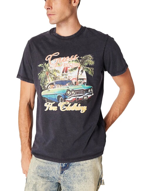 GUESS SUMMER T-Shirt mit Maxi-Print smartblue - Herren-T-Shirts