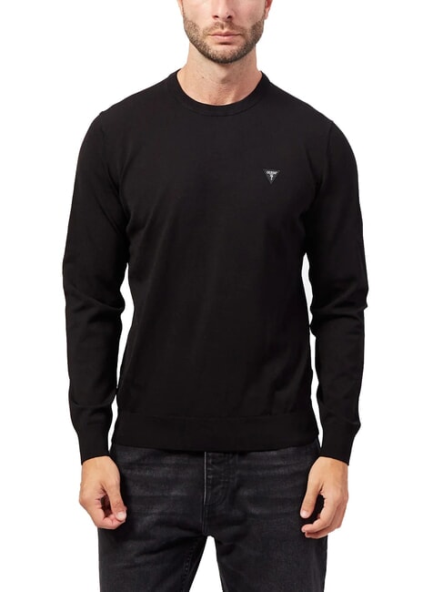 GUESS DANE TECH Langärmliger Pullover mit Rundhalsausschnitt jetbla - Herrenpullover