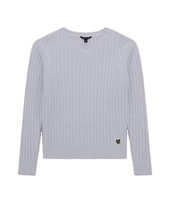 GUESS KIDS Gerippter Pullover mit V-Ausschnitt - Kinderpullover