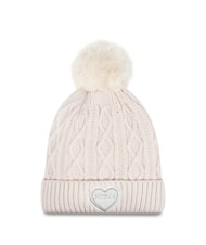 GUESS KIDS Geflochtene Mütze mit Bommel gedämpfter Stein - Kinderhüte - 1