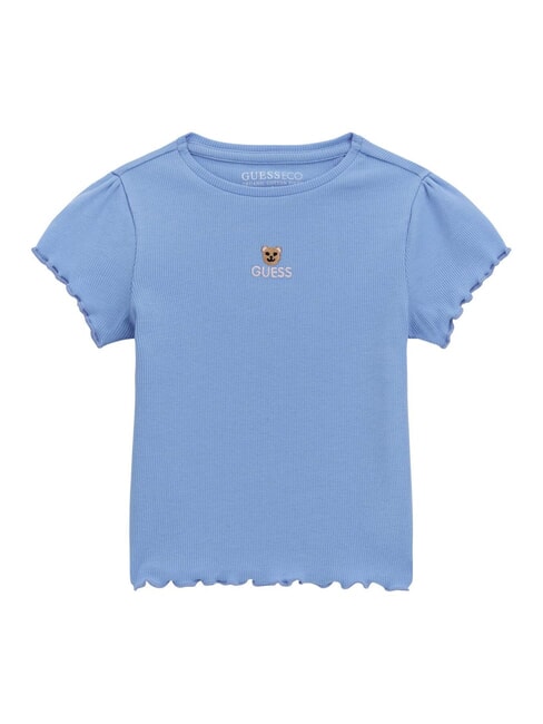 GUESS KIDS T-Shirt mit Kirschstickerei azurblauer Frühling - Kinder-T-Shirt
