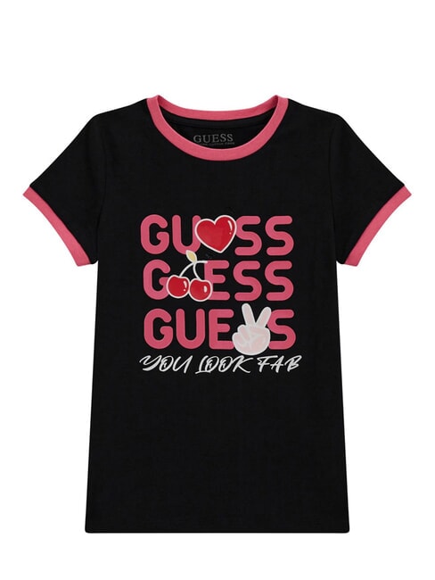 GUESS KIDS T-Shirt mit Maxi-Print jetbla - Kinder-T-Shirt