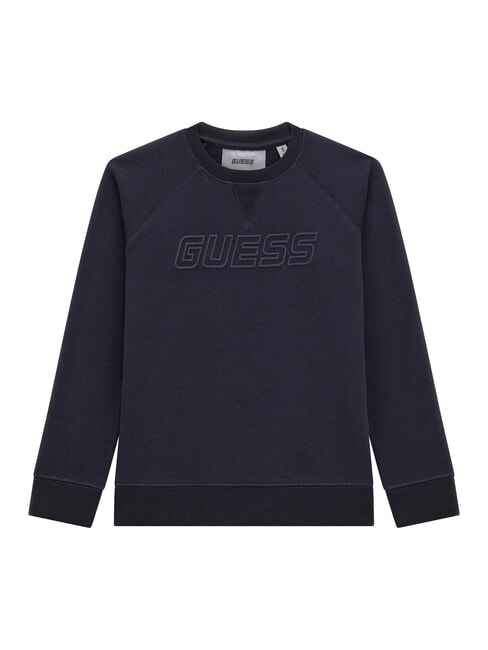 GUESS MINI ME KIDS Sweatshirt mit Rundhalsausschnitt und geprägtem Logo Tiefsee a753 - Sweatshirts Kinder