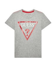 GUESS KIDS Baumwoll-T-Shirt mit Dreiecks-Print - Kinder-T-Shirt