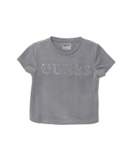 GUESS MINI ME Kurzes T-Shirt mit Strass-Logo - Kinder-T-Shirt