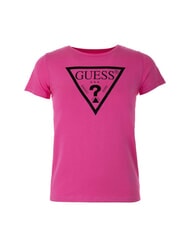 GUESS KIDS T-Shirt mit Dreieck-Logo-Print rosa Reise - Kinder-T-Shirt - 1