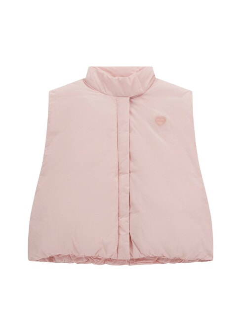 GUESS KIDS Leichte, wattierte Weste aus Nylon rosa Puff - Kinder Jacken
