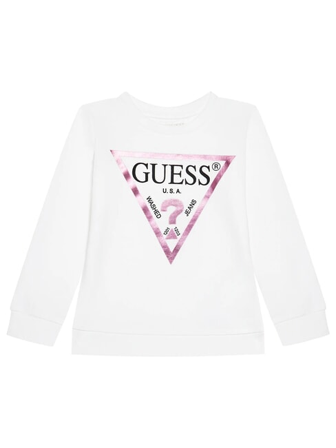 GUESS CORE KIDS Rundhals-Sweatshirt mit Print echtes Weiß A000 - Sweatshirts Kinder