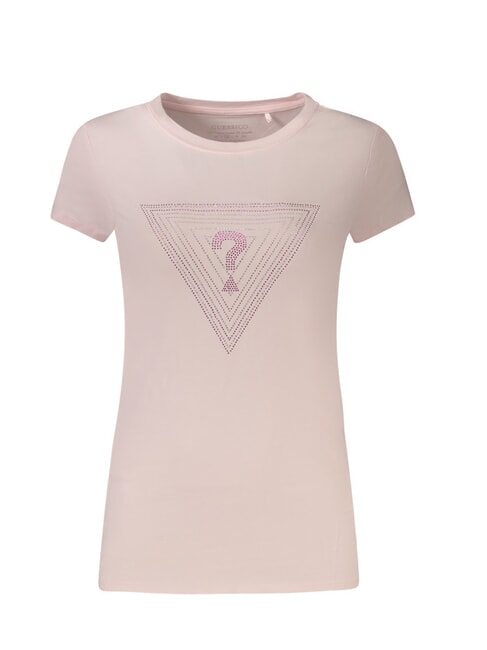 GUESS SS TRIANGLE OMBRE R3  Kurzärmeliges T-Shirt Zurückhaltendes Rosa - T-Shirts und Tops für Damen