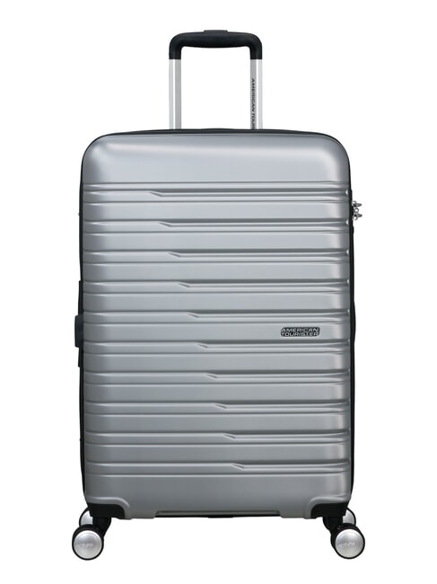 AMERICAN TOURISTER FLASHLINE Mittelgroßer erweiterbarer Trolley Himmelssilber - Harte Trolleys