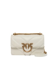 PINKO LOVE ONE MINI Gesteppte Tasche aus Nappaleder mit Chevron-Muster - Damentaschen