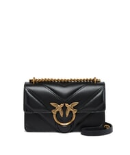 PINKO LOVE ONE MINI Gesteppte Tasche aus Nappaleder mit Chevron-Muster - Damentaschen