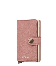 SECRID PEBBLE  Portemonnaie aus geh&auml;mmertem Leder Rose - Brieftaschen Damen - 1