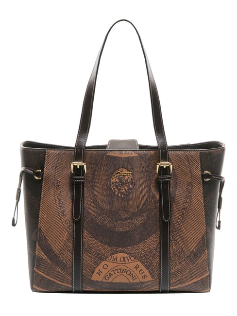 GATTINONI PLANETARIUM Schulter-Einkaufstasche braun - Damentaschen