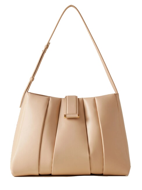 BORBONESE L ECLAIR  Umhängetasche, Leder Sand - Damentaschen