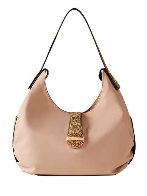 BORBONESE ECLIPSE Hobo Umhängetasche Sand/Natur op - Damentaschen