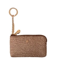 BORBONESE CLASSICA M&uuml;nzetui mit Schl&uuml;sselring beiger Meer - Schl&uuml;sselanh&auml;nger und Schl&uuml;sseletuis - 1