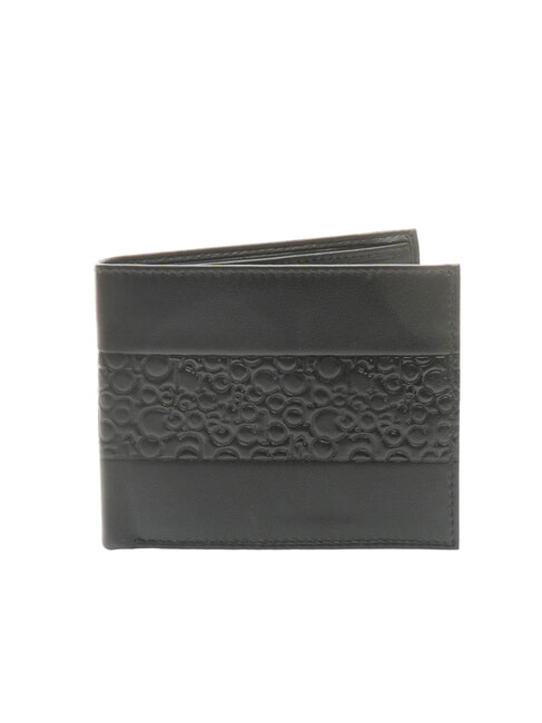 ROCCOBAROCCO VERTIGO Geldbörse aus Leder mit Klappe für Kreditkarten und Münzen Schwarz - Brieftaschen Herren