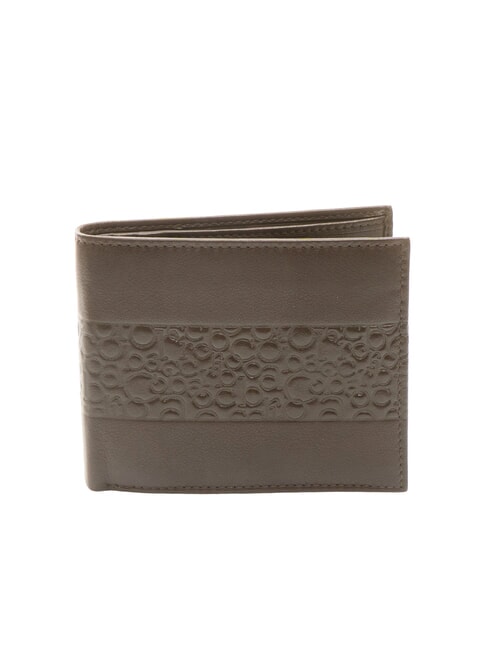 ROCCOBAROCCO VERTIGO Geldbörse aus Leder mit Klappe für Kreditkarten und Münzen dunkelbraun - Brieftaschen Herren