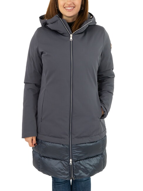 COLMAR PURENESS Daunenjacke aus zwei Materialien mit Kapuze marineblau - Daunenjacken für Damen