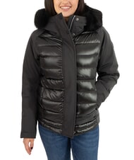 COLMAR PURENESS Daunenjacke aus zwei Materialien mit Kapuze Schwarz - Daunenjacken für Damen - 1