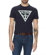 GUESS SS CN TRIANGLE Baumwoll-T-Shirt smartblue - Herren-T-Shirts - 1