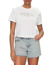 GUESS CN SS CROPPED Baumwoll-T-Shirt - T-Shirts und Tops für Damen
