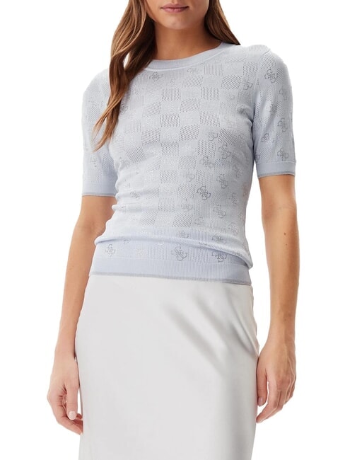 GUESS ROSIE 4G RN T-Shirt himmelhoch - T-Shirts und Tops für Damen