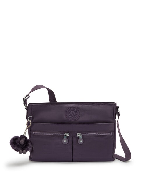 KIPLING NEW ANGIE Umhängetasche mit mehreren Taschen ultimative Pflaume - Damentaschen