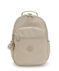 KIPLING SEOUL L 15 "Laptop-Rucksack charakteristisches Beige mit Pr&auml;gung - Rucks&auml;cke f&uuml;r Schule &amp; Freizeit - 1