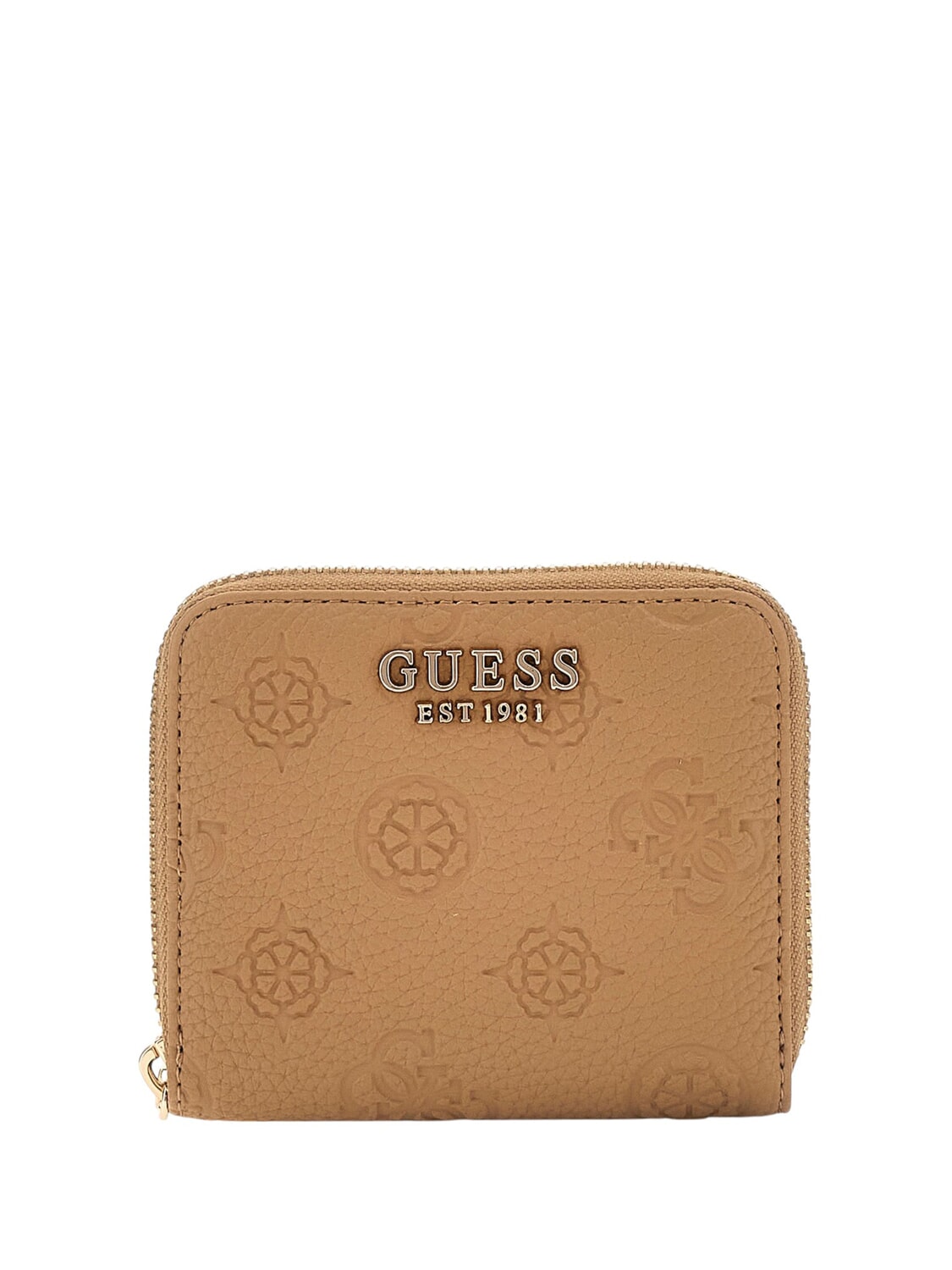 Guess Cresidia Mini-Geldbörse Mit Umlaufendem Reißverschluss Beige