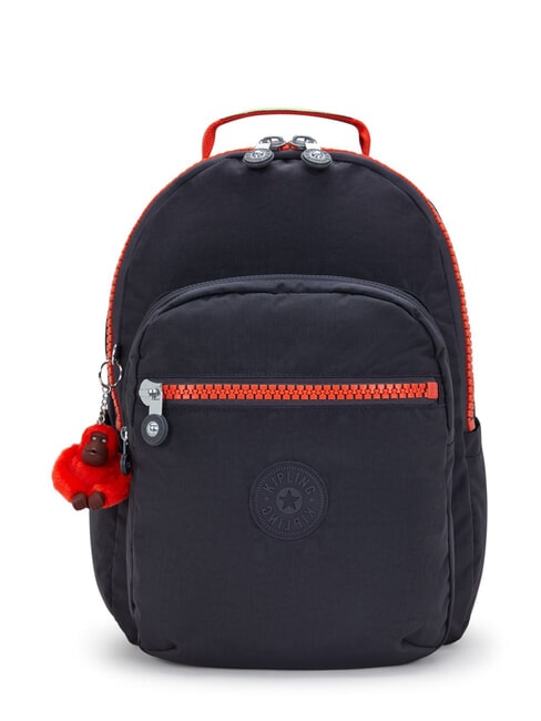 KIPLING BOLD SEOUL LAP Rucksack mit 15"-Laptopfach Reißverschluss mit Eisen-Finish - Rucksäcke für Schule &amp; Freizeit