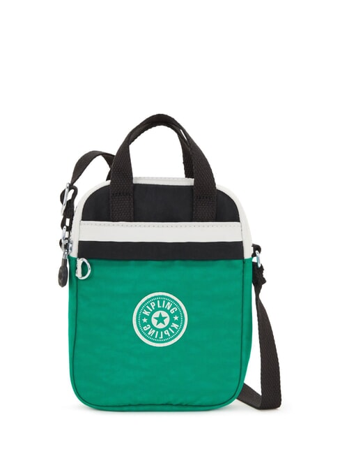 KIPLING LEVY Mikrotasche für Smartphones tiefgrüner schwarzer Block - Damentaschen