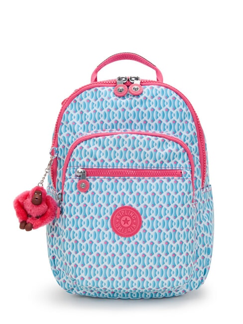 KIPLING SEOUL Rucksack verträumte Geo-Kombination - Rucksäcke für Schule &amp; Freizeit