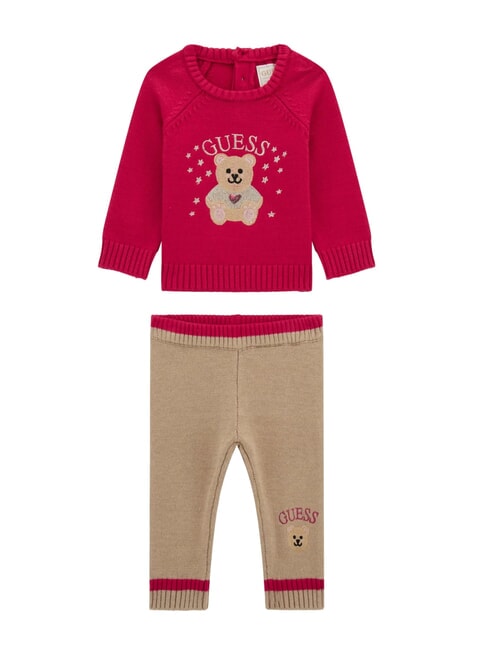GUESS KIDS Set aus Sweatshirt und Hose Kirsche Leidenschaft - Strampler und Baby-Outfits
