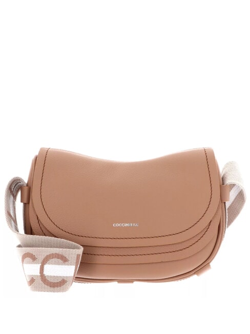 COCCINELLE RAQUEL S Mini-Umhängetasche aus Leder Häute/Gazpacho - Damentaschen
