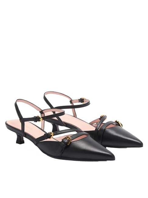 COCCINELLE FERNANDA Slingback-Schuhe aus Leder Schwarz - Damenschuhe
