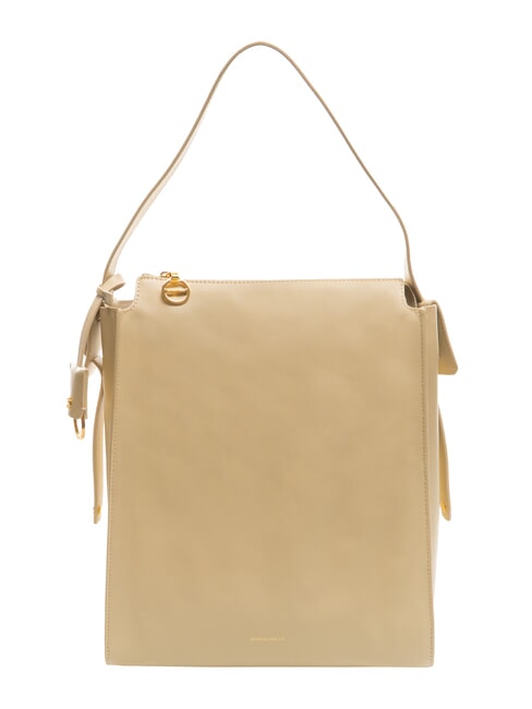 BORBONESE DEJEUNER  Umhängetasche aus Leder Sand - Damentaschen