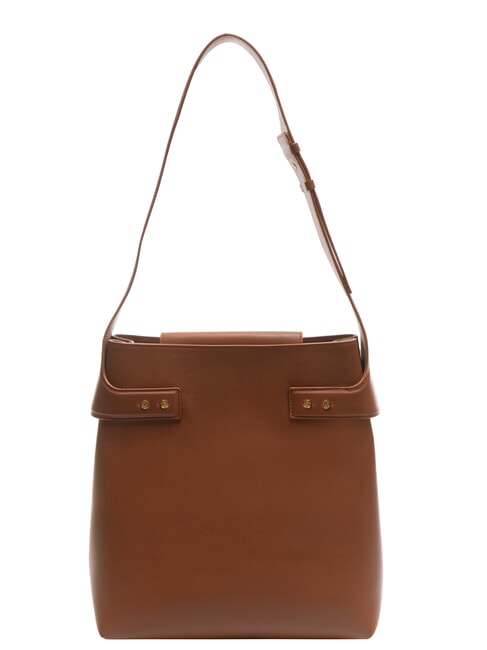 BORBONESE ARMOR  Umhängetasche aus Leder Kokosnuss - Damentaschen