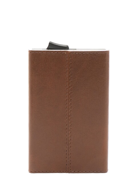 THE BRIDGE STORY Kartenetui aus Leder Braun 14/Ruthenium Palladium - Brieftaschen Herren