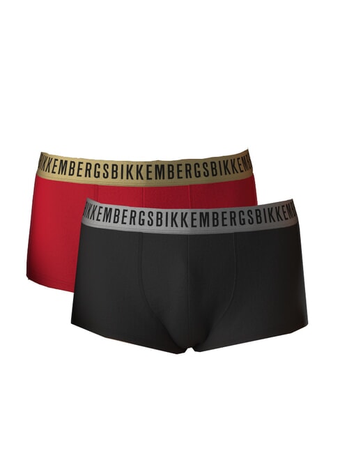BIKKEMBERGS TRUNK 2 Boxer rot/schwarz - Herrenslip