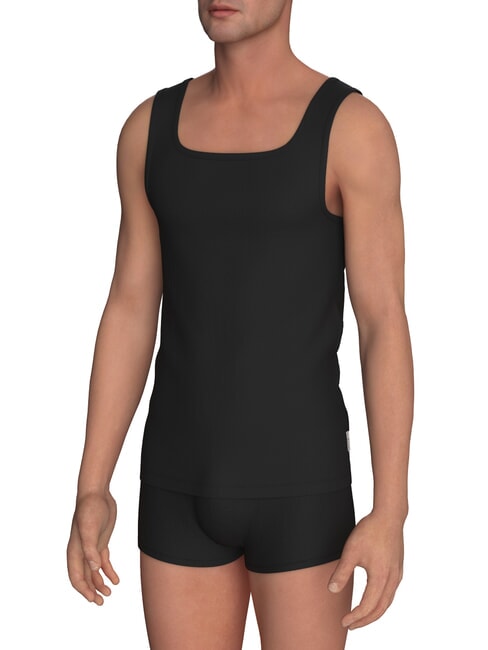 BIKKEMBERGS NEW CLASSIC Geripptes Tanktop Schwarz - Herren-T-Shirts