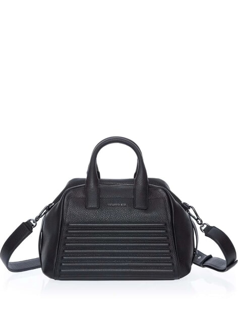 MANDARINA DUCK I-CON Bowlingtasche aus Leder Schwarz - Damentaschen