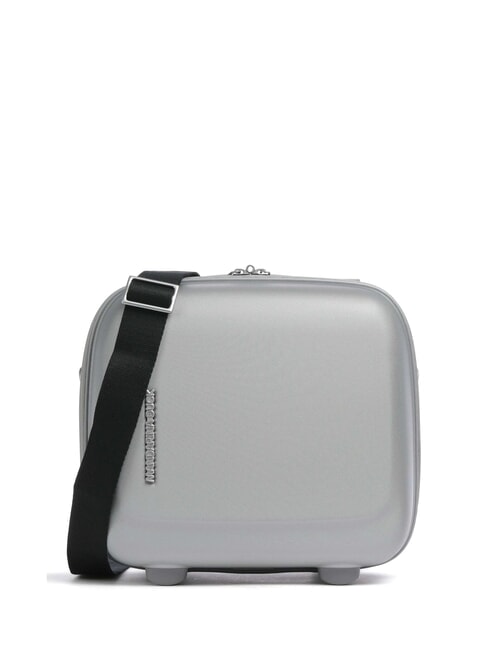 MANDARINA DUCK D-DROP 2.0 Hartschalen-Kosmetikkoffer mit Schultergurt SILBER - Beauty-Case