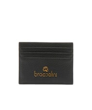 BRACCIALINI BASIC Kartenetui aus Leder mit Metalllogo - Brieftaschen Damen